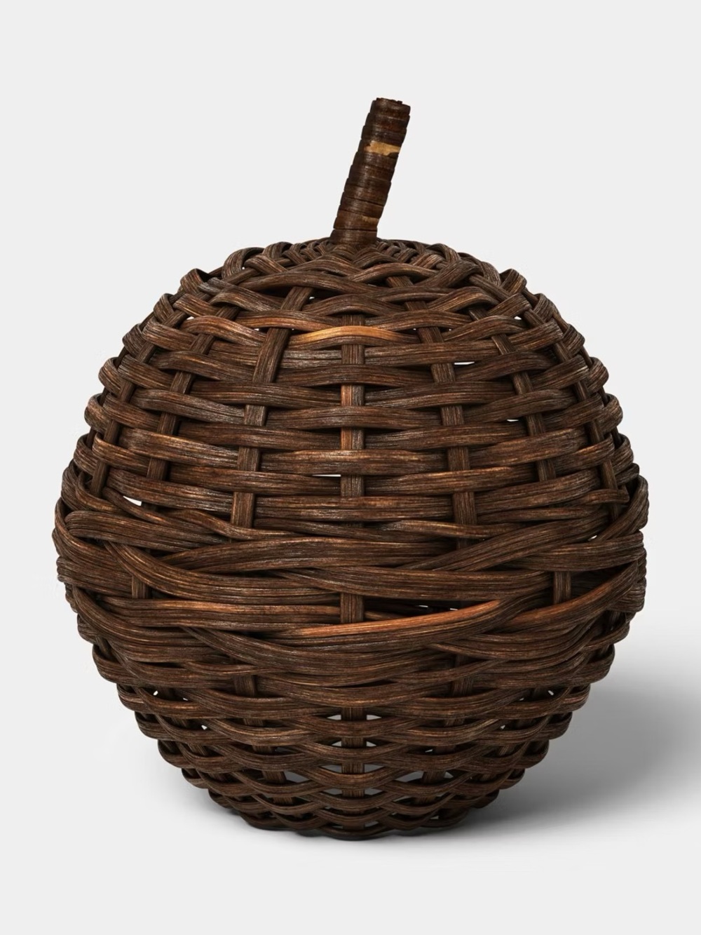 8" Large Dark Woven Fall Pumpkin - Threshold